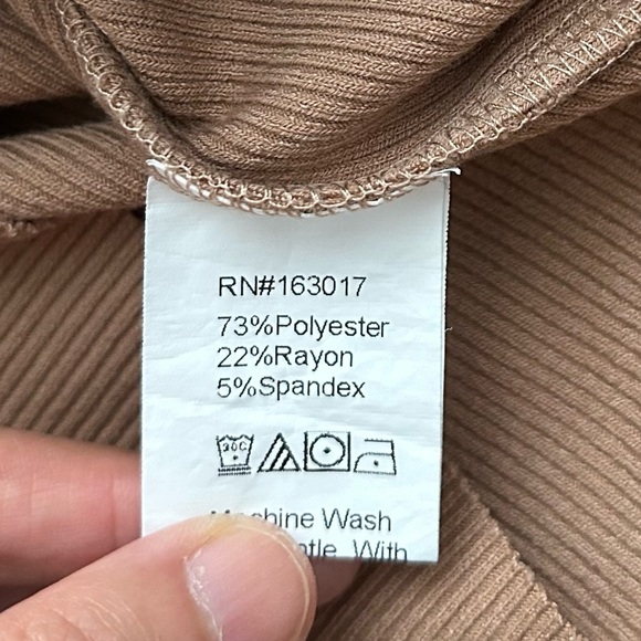 Princess Polly Ribbed Brown Tank Top-women’s size 8 - Picture 4 of 4